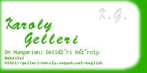 karoly gelleri business card